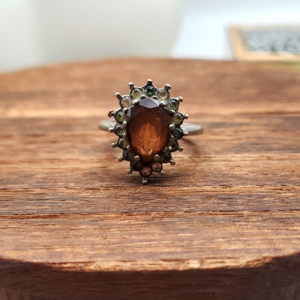 Swarovski topaz brilliant marquis cut ring‎ R342